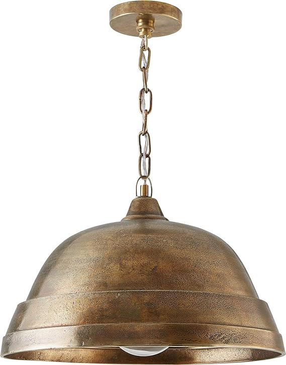 Capital Lighting 330311XB Sedona Handcrafted Sand-Cast Aluminum Industrial Metal Dome Pendant, 1-... | Amazon (US)