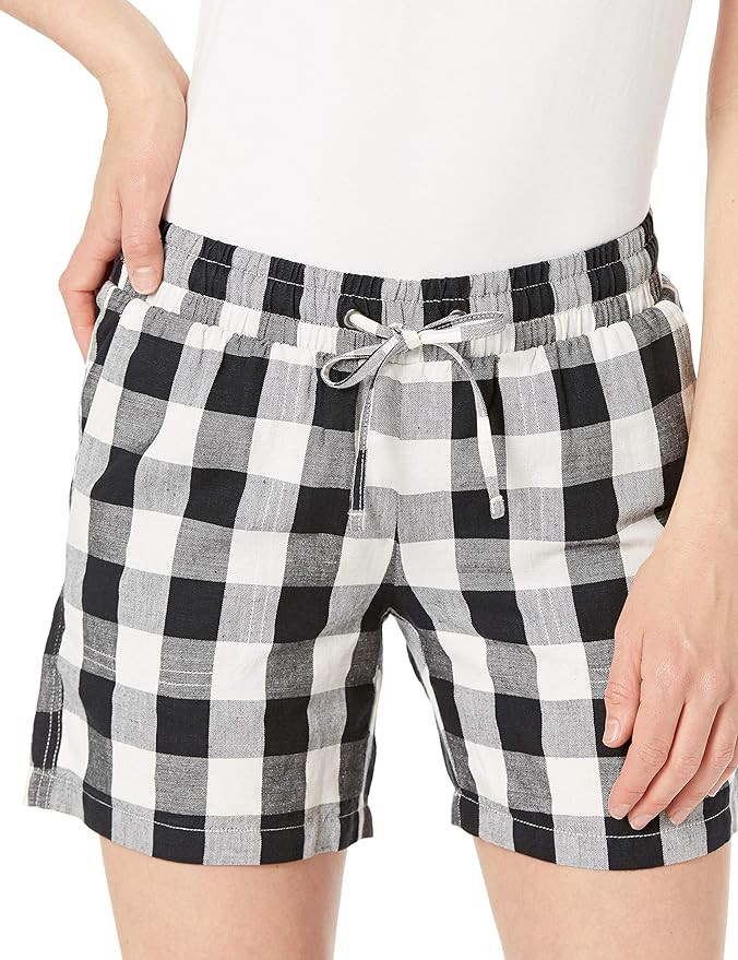 Amazon Essentials Women's Drawstring Linen Blend Short - 5" | Amazon (US)