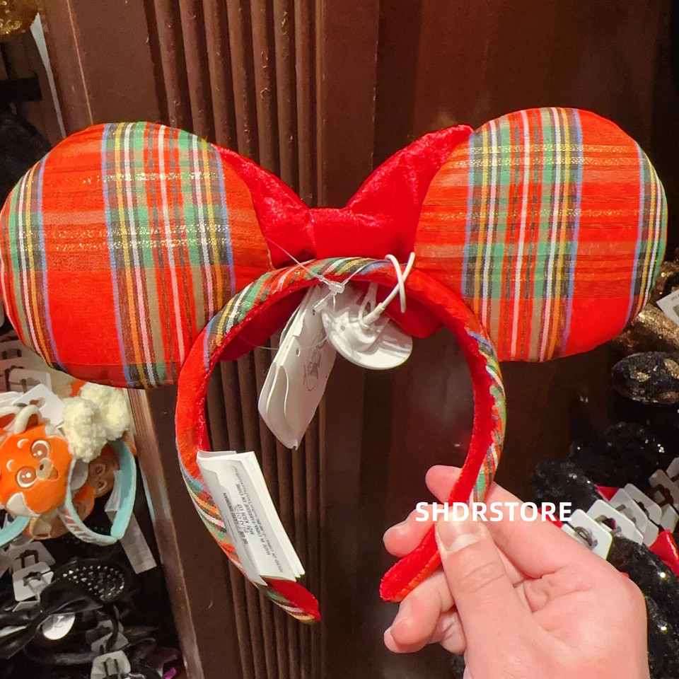 Disney 2024 authentic red crystal Minnie mouse ear headband disneyland exclusive  | eBay | eBay US