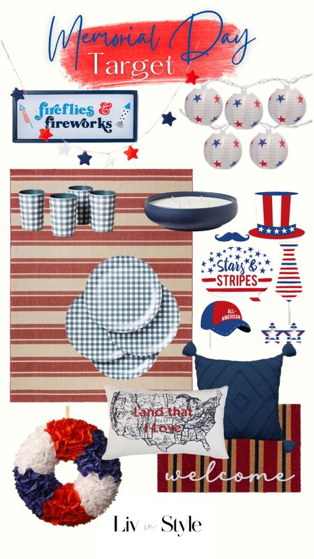 Target Memorial Day Finds. Red, white and blue.

#LTKhome #LTKSeasonal #LTKstyletip