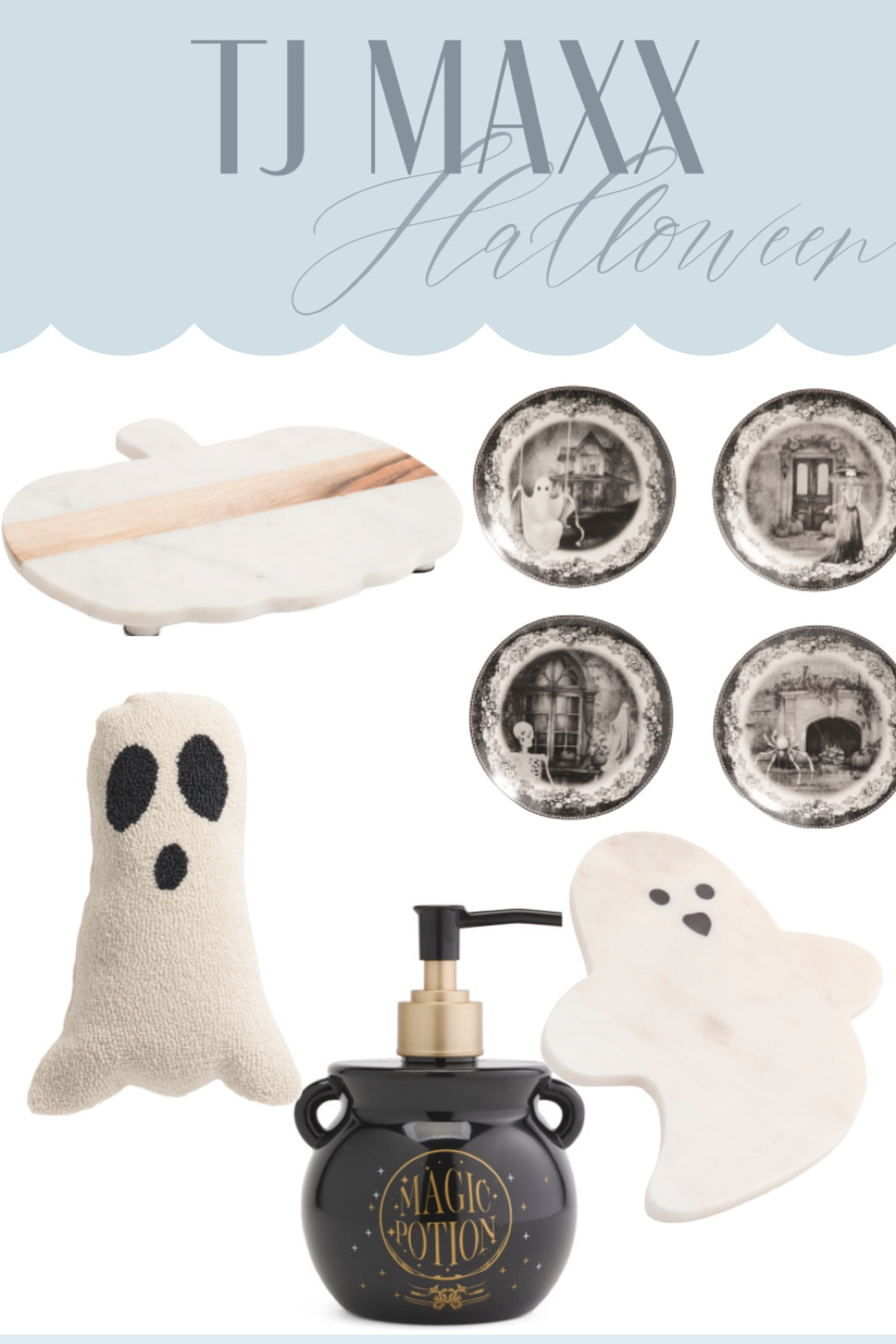 Halloween decor finds! Ghost marble board, ghost pillow, pumpkin marble cutting board 

#LTKHome #LTKSeasonal #LTKFindsUnder50
