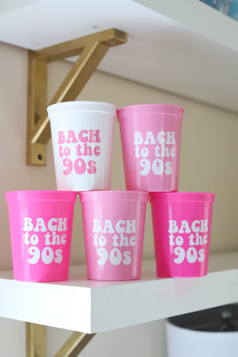 90s Bachelorette | Bach to the 90s | 90s Bachelorette Theme | 90s Cups | Bach to the 90s Cups | N... | Etsy (US)