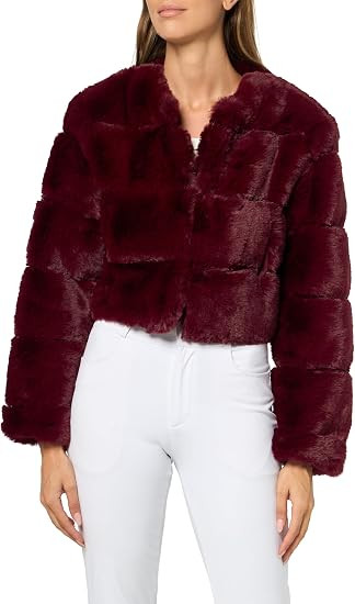 [BLANKNYC] Women's Page Turner Collarless Faux Fur Jacket | Amazon (US)
