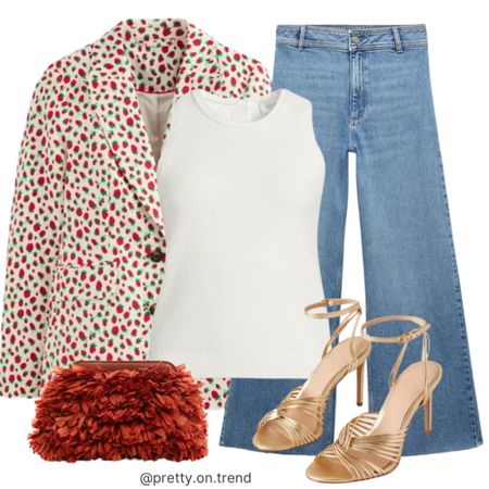 Strawberry printed blazer outfit
Date night outfit 
Office to happy hour look

#LTKworkwear #LTKstyletip #LTKSeasonal