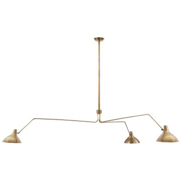 Charlton Grande Triple Arm Chandelier in Various Colors | Burke Decor