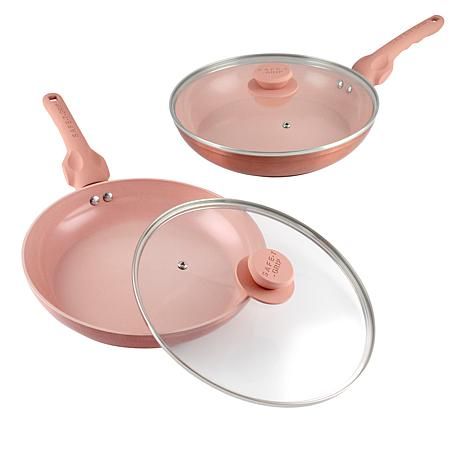 Safe-T-Grip 2-pack 10" Frypans with Glass Lids - 20074113 | HSN | HSN