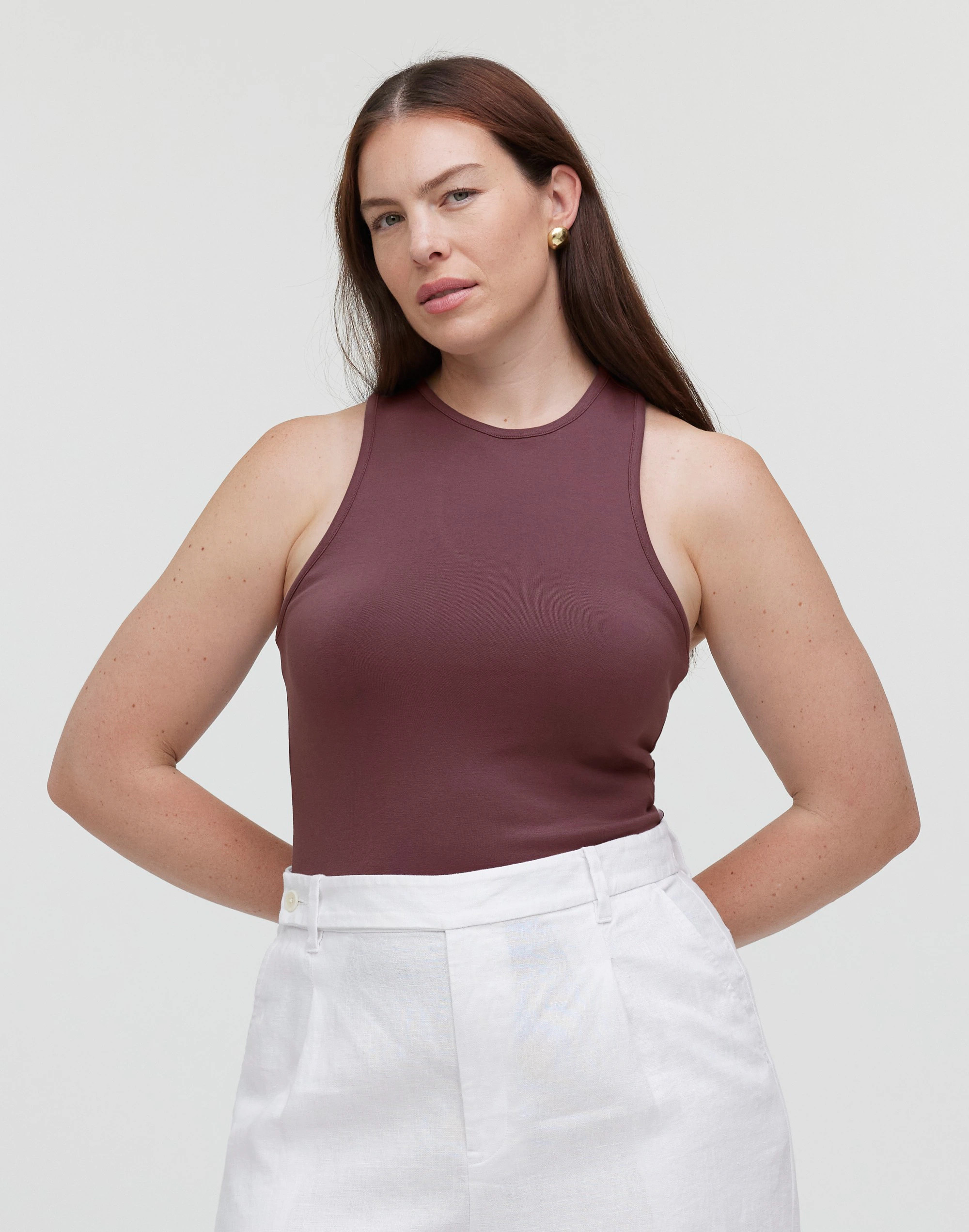 Asymmetric Racerback Tank | Madewell