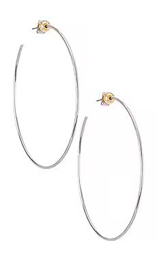 Jenny Bird Icon Hoops in Silver from Revolve.com | Revolve Clothing (Global)