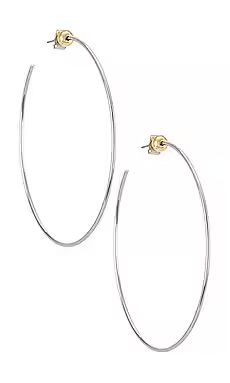 Jenny Bird Icon Hoops in Silver from Revolve.com | Revolve Clothing (Global)