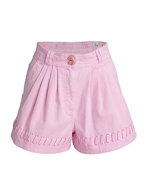 Scent Of Summer Triada Denim Lace Shorts | Saks Fifth Avenue