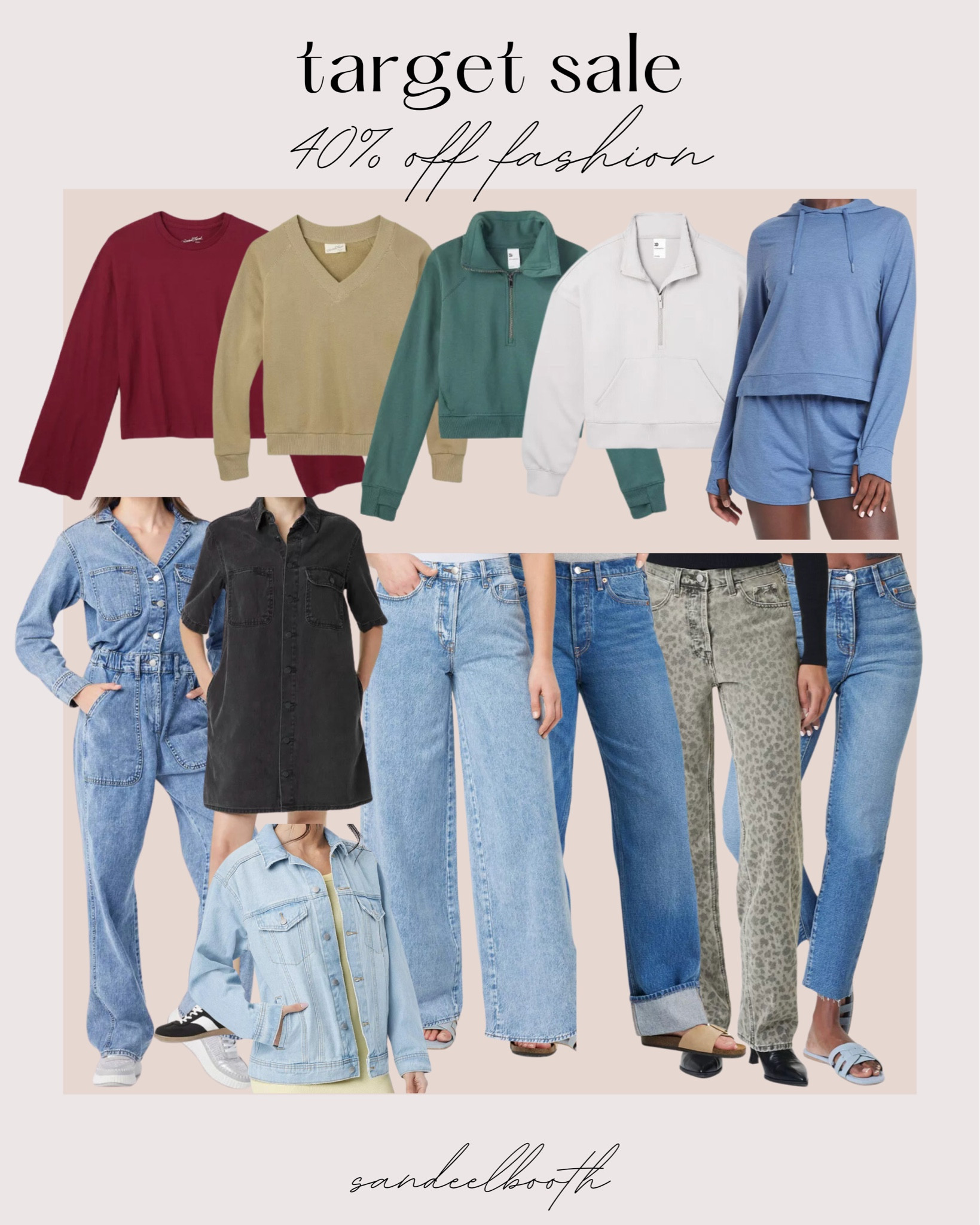 Target fashion on sale! 40% off! 

Target fashion - women’s fashion - Black friday - sweatshirt - jeans - denim - denim jacket - casual outfit 

#LTKSaleAlert #LTKStyleTip #LTKSeasonal