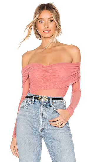 NBD x Naven Milly Bodysuit in Pink Mauve | Revolve Clothing (Global)