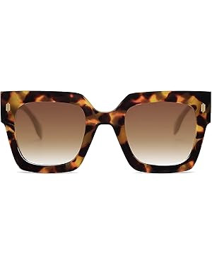 SOJOS Vintage Oversized Square Sunglasses for Women,Retro Womens Luxury Big Sun Glasses UV400 Pro... | Amazon (US)