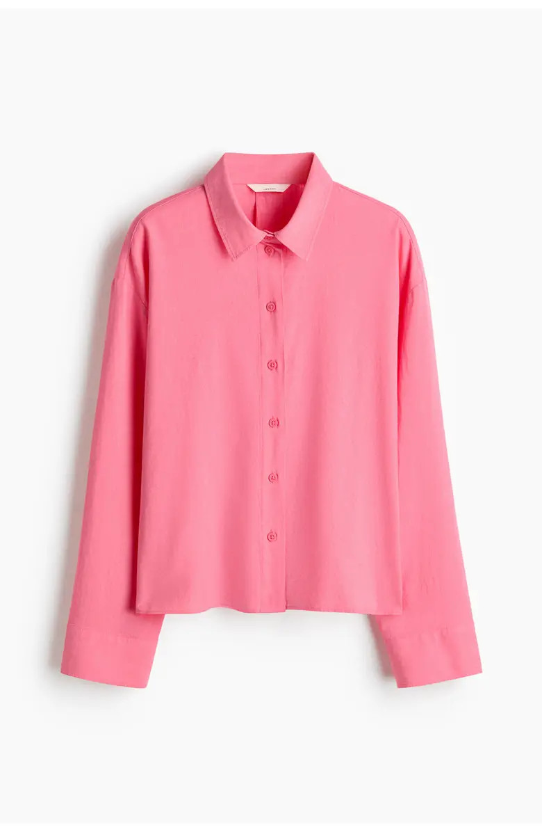Linen-blend Shirt | Nordstrom