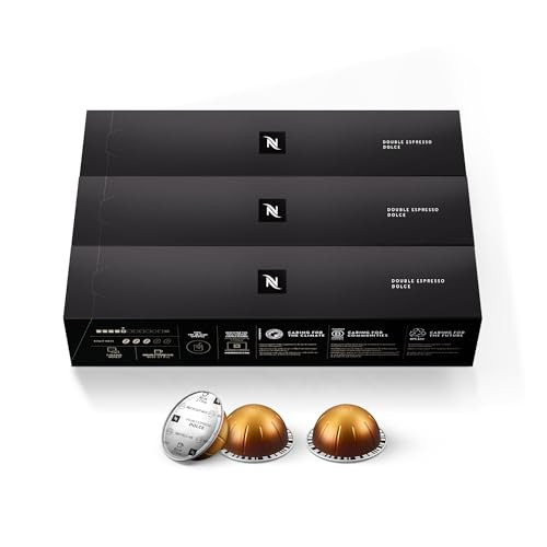 Amazon.com: Nespresso Capsules Vertuo, Double Espresso Dolce, 30-Count Espresso Pods, Brews 2.7 o... | Amazon (US)