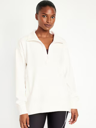 Dynamic Fleece Oversized 1/2-Zip Tunic for Women | Old Navy (US)