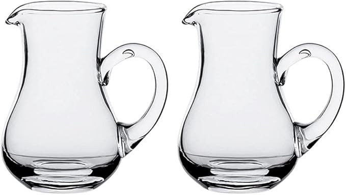 Mozacona 2pcs Glass Creamer Pitcher Sauce Serving Pitcher Milk Creamer Jug,100ml | Amazon (US)