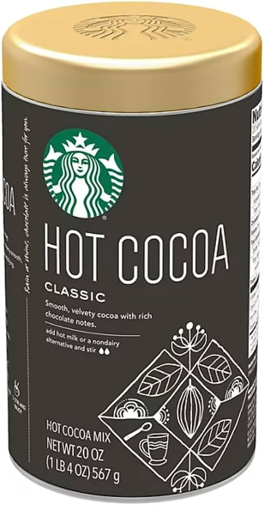 Starbucks Classic Hot Cocoa Mix - 20 oz tin - Hot Chocolate Powder Mix | Amazon (US)
