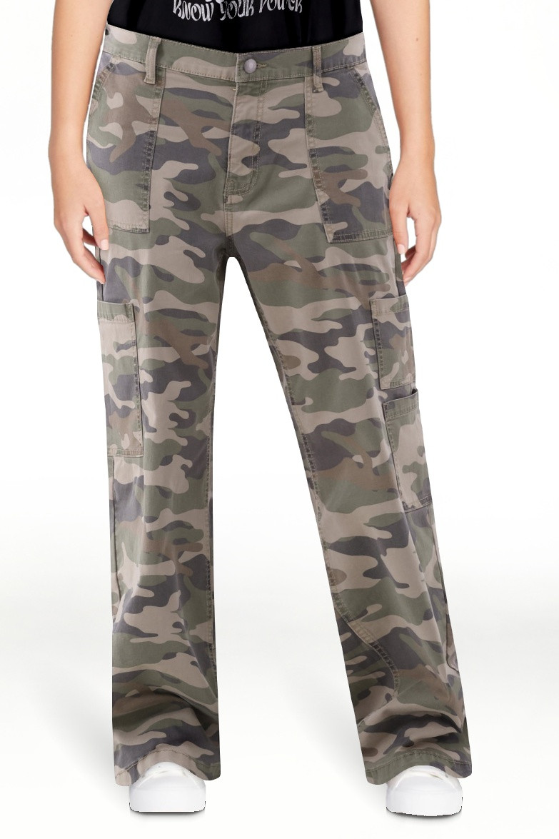No Boundaries Wide Leg Cargo Pants, 33.5" Inseam, Women's and Women's Plus XXS-4X | Walmart (US)