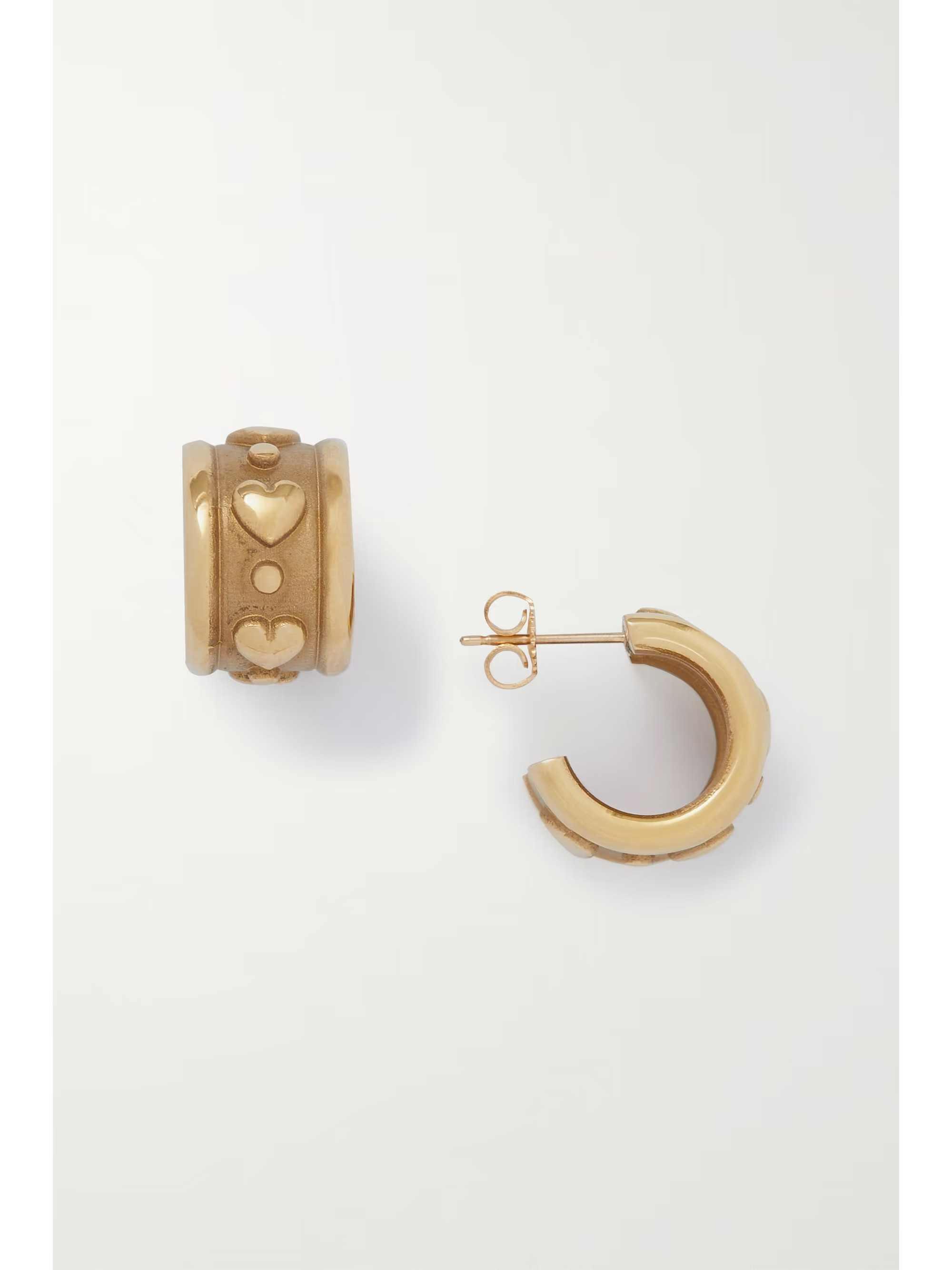 Bellina recycled gold-tone hoop earrings | NET-A-PORTER (US)