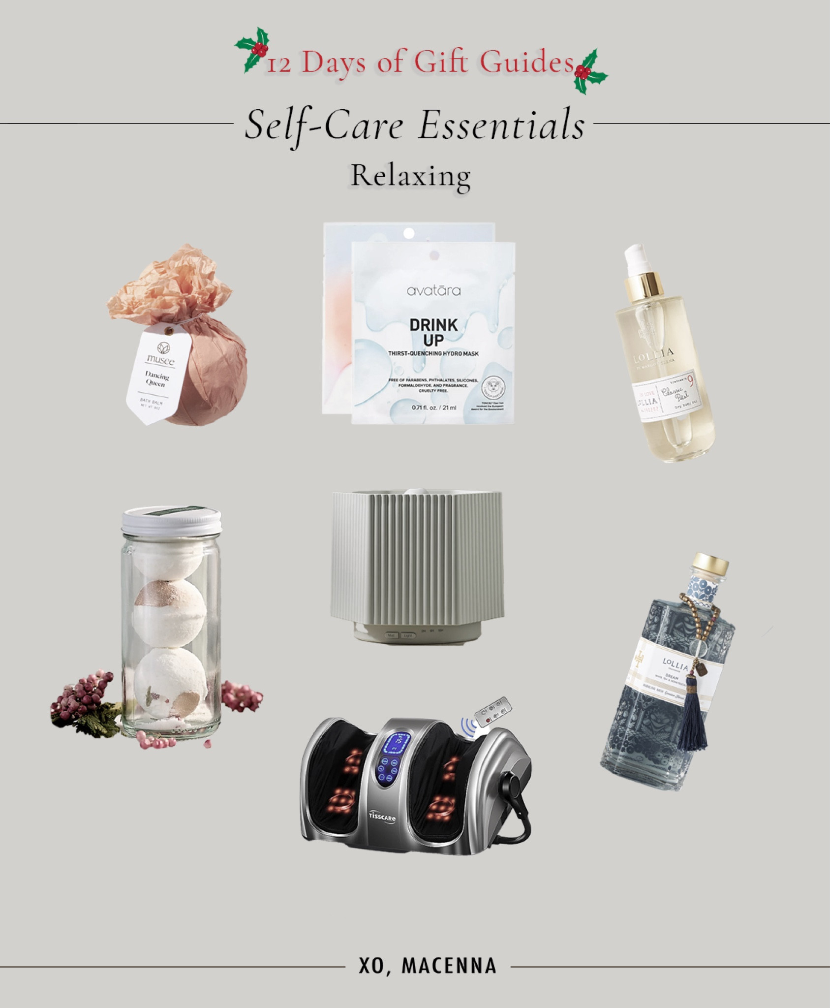 Relaxing days are ahead and our gifts will be full of self-care items for ourselves and our loved ones! 

#LTKSeasonal #LTKHoliday #LTKGiftGuide