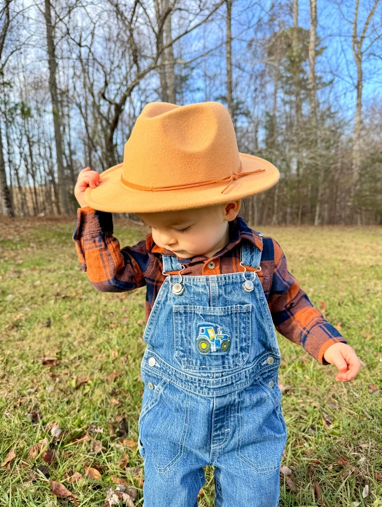 Overalls, flannel, and a little farm hat… does it get any cuter? Baby boy fall outfit inspo. Perfect for a pumpkin patch or a hay ride 🚜

#LTKBaby #LTKSeasonal #LTKKids