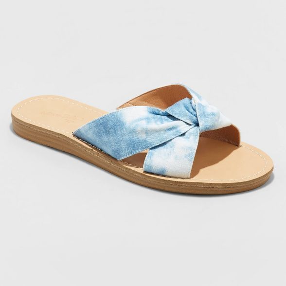 Women's Melody Knotted Slide Sandals - Universal Thread™ | Target