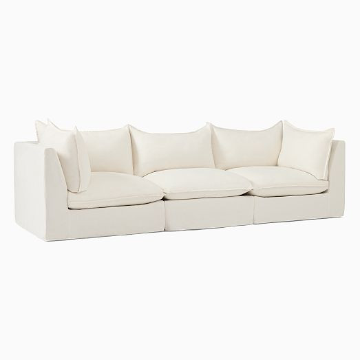 Bleecker Down-Filled Slipcover Modular Sofa (85"–123") | West Elm (US)