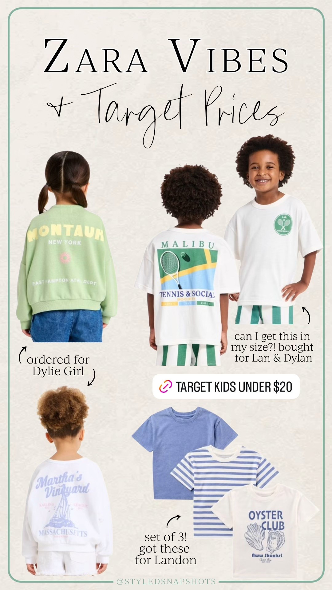 Ordered these for the kids! All under $20 and remind me of Zara 

target kids, toddler style 

#LTKKids