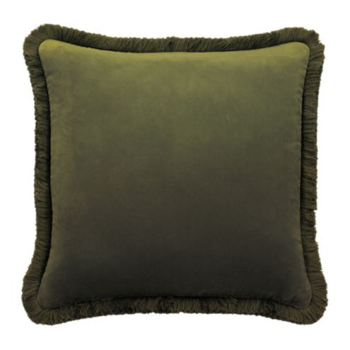 Fringed Signature Velvet Pillow Cover | Ballard Designs, Inc.