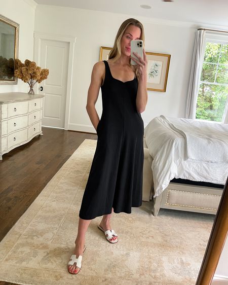 Black summer dress try on 🖤 Vince is all about polished, everyday pieces, so their simple designs hardly ever go out of style. This dress has a subtle sweetheart neckline, pockets, a tasteful low back, and is loosely fitted through the hip for comfort. The jersey is a substantial weight but not hot.

#blackdress #blacksummerdress #casualsummerdress #summerdress

#LTKSeasonal #LTKstyletip #LTKFind