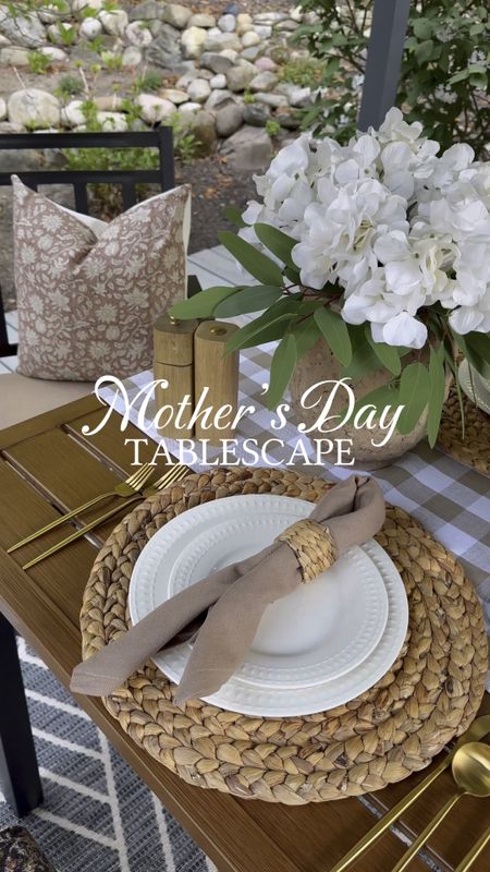 Mother’s Day Tablescape. Follow @farmtotablecreations on Instagram for more inspiration. 

Create a beautiful tablescape for Mom and let her know just how important she is today and everyday. I’ve rounded up some of my favorite pieces to create a tablescape that is beautiful and inviting. 


Outdoor Table, Swivel Chairs, Bench on sale. Table Setting. Table decor. Checkered runner. Wicker placemats. Entertaining pieces. Serving pieces. Tablescape. Outdoor Entertaining. Amazon. Amazon Home Finds  


#LTKVideo #LTKHome #LTKSaleAlert