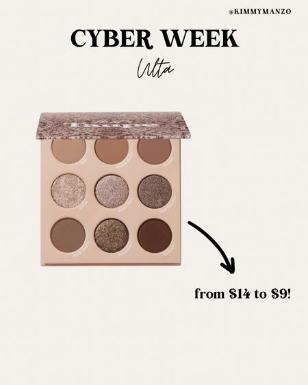 Cyber Week deals at Ulta! These 9 pressed Colourpop palettes went from $14 to $9! Snag up every one while you can. 

Gift Guide 
Makeup
Beauty 

#LTKCyberWeek #LTKbeauty #LTKGiftGuide