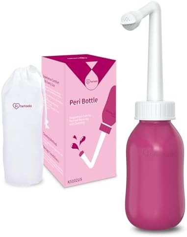 Peri Bottle for Postpartum Care, Perineal Bottle for New Mom Postpartum Essential, 10 Oz Upside D... | Amazon (US)