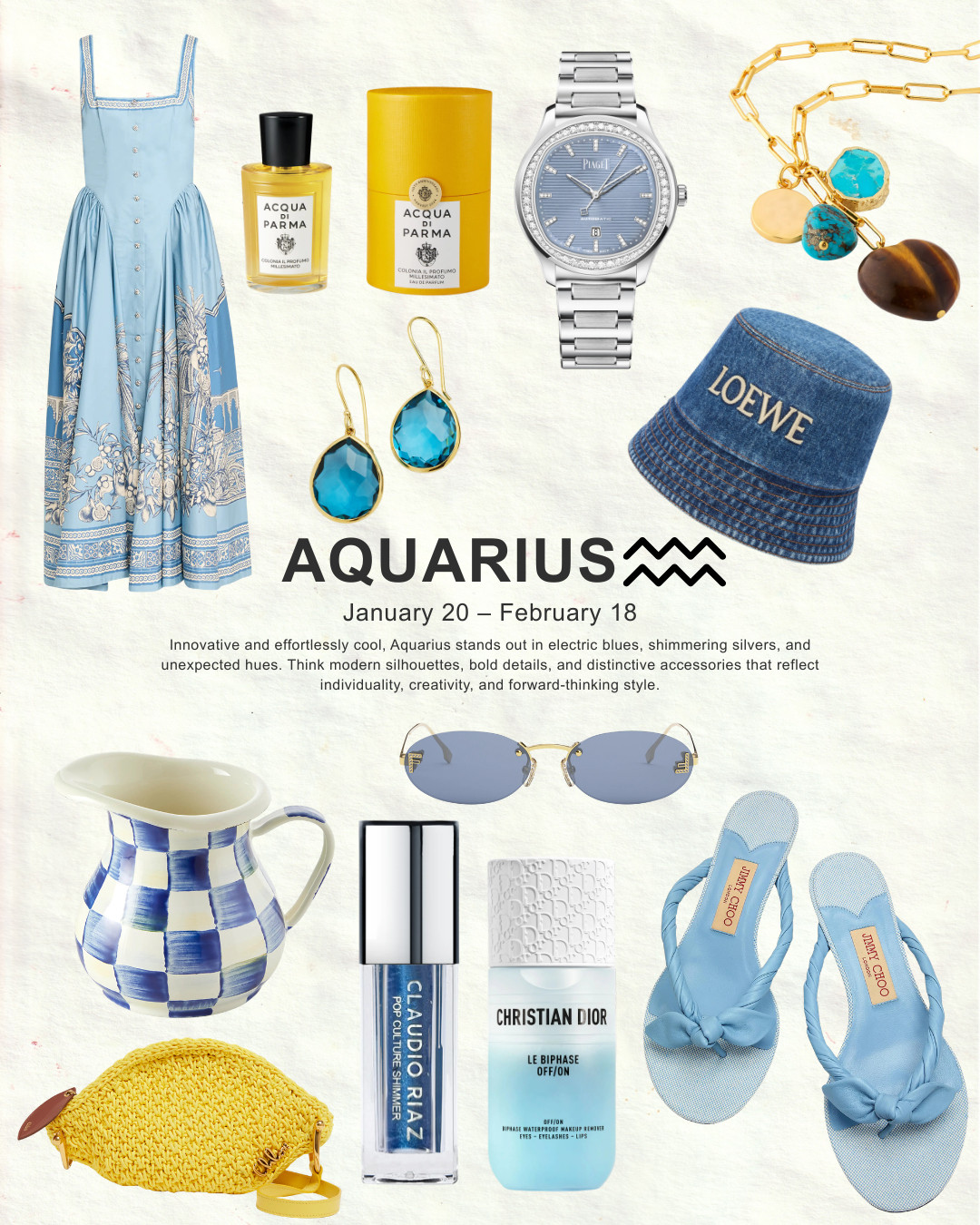 ✨ Zodiac Style Guide: Aquarius & Pisces ✨

Futuristic edge meets dreamy elegance in this celestial pairing. ✨🌊

💙 Aquarius stands out in electric tones, metallic accents, and modern silhouettes that reflect individuality, innovation, and bold creativity.
🌊 Pisces flows in soft aquas, ethereal pastels, and romantic textures that embody intuition, softness, and dreamy elegance.

Which energy are you channeling? ♒♓

#AquariusStyle #PiscesStyle #ZodiacFashion #LTKStyle #FashionInspiration #ShopTheLook #StyleGuide #LTKFinds #ZodiacStyle #FashionEdit 

 #LTKgrwm #LTKSeasonal #LTKBeauty