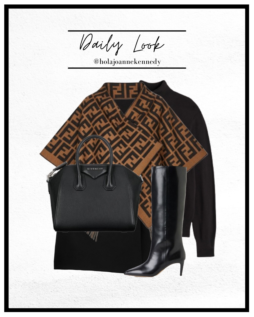 autumn outfit inspo, Fendi shawl outfit, tonal dressing, chic autumn style, brown and black outfit, Halloween style vibes, black knit outfit, skort and tights look, UK fashion influencer, luxury autumn wardrobe, moody autumn outfit 

#LTKautumn #LTKuk #LTKstyletip