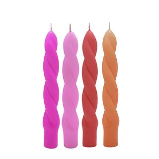 6" Warm Twist Neon Taper Candles by Ashland®, 4ct. | Michaels Stores