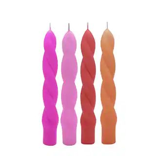 6" Warm Twist Neon Taper Candles by Ashland®, 4ct. | Michaels Stores