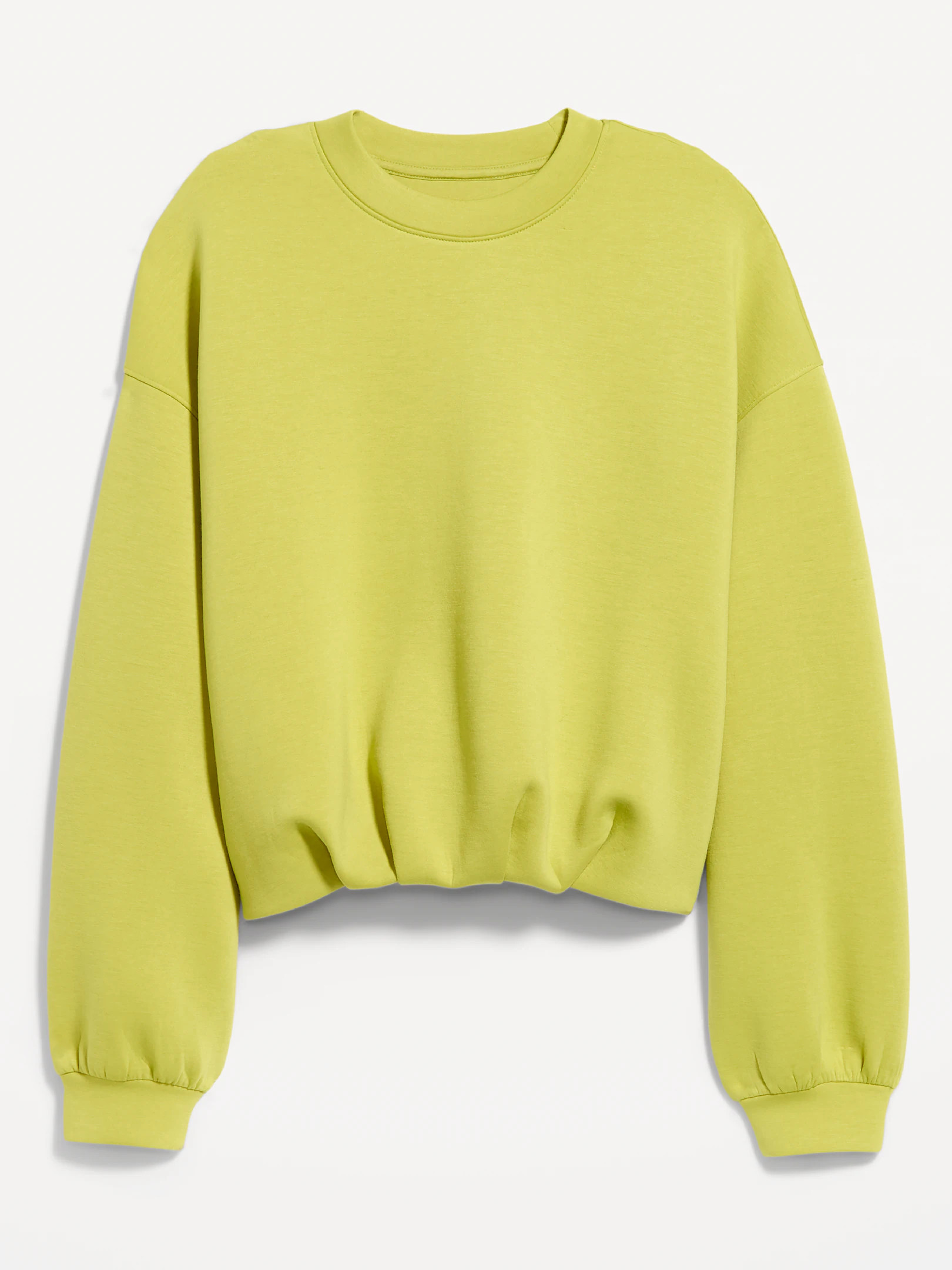 Bounce Fleece Bubble-Hem Sweatshirt | Old Navy (US)