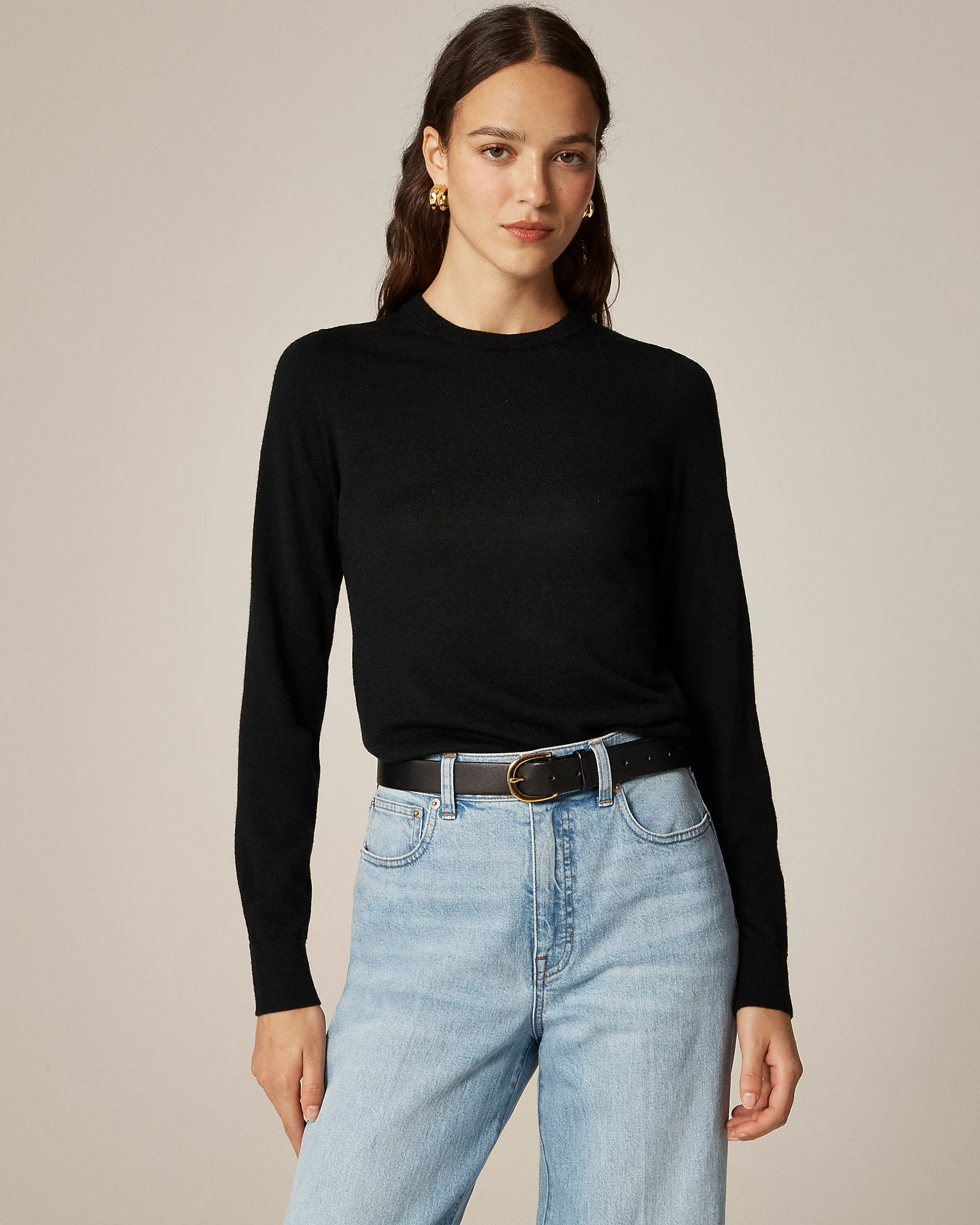 Carolyn fitted crewneck sweater in merino wool | J. Crew US