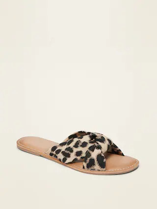 Knotted-Twist Slide Sandals for Women | Old Navy (US)