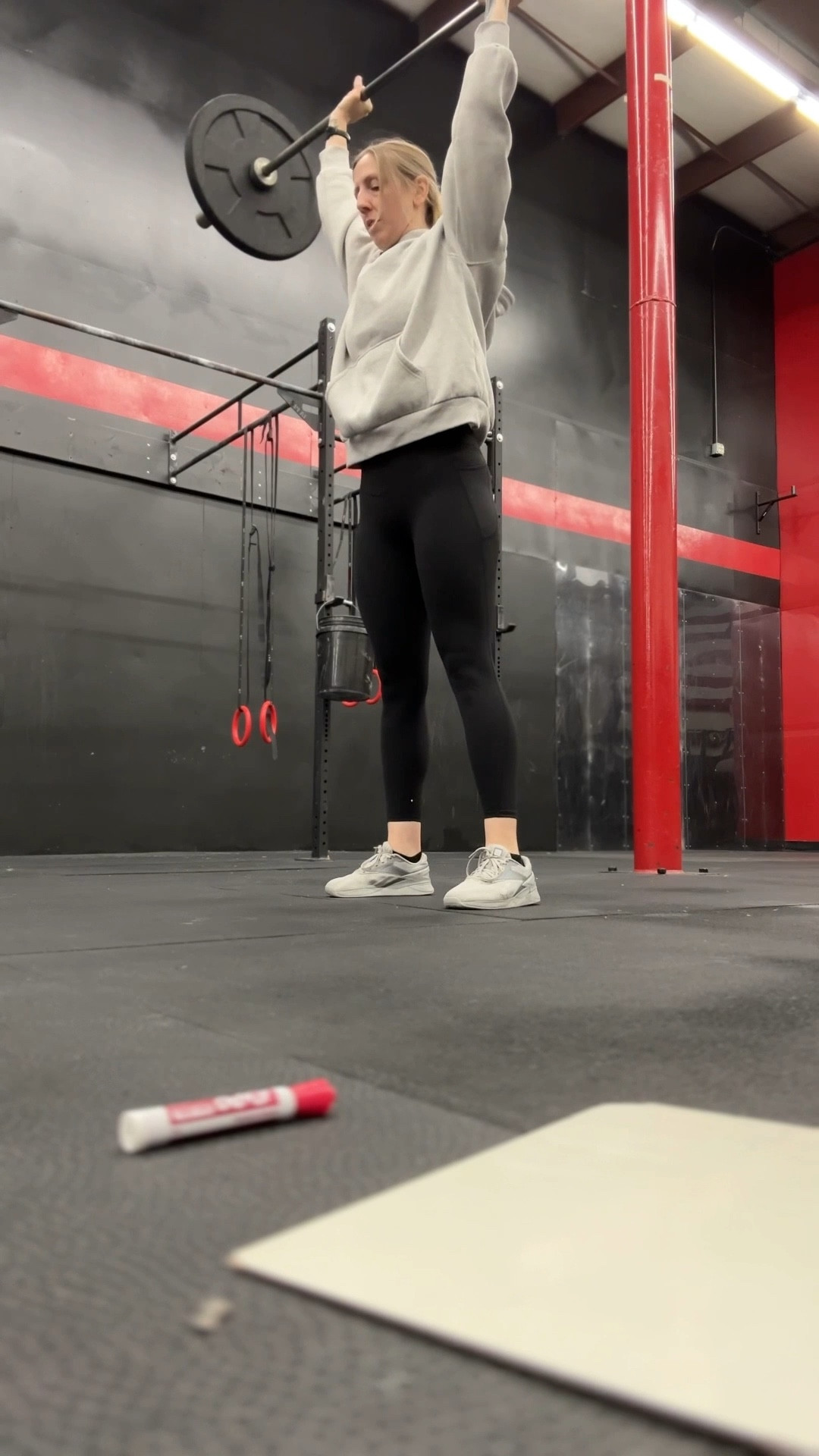 Wearing small in tank and leggings, medium in sweatshirt 

#LTKActive #LTKootd #LTKfitnessgoals