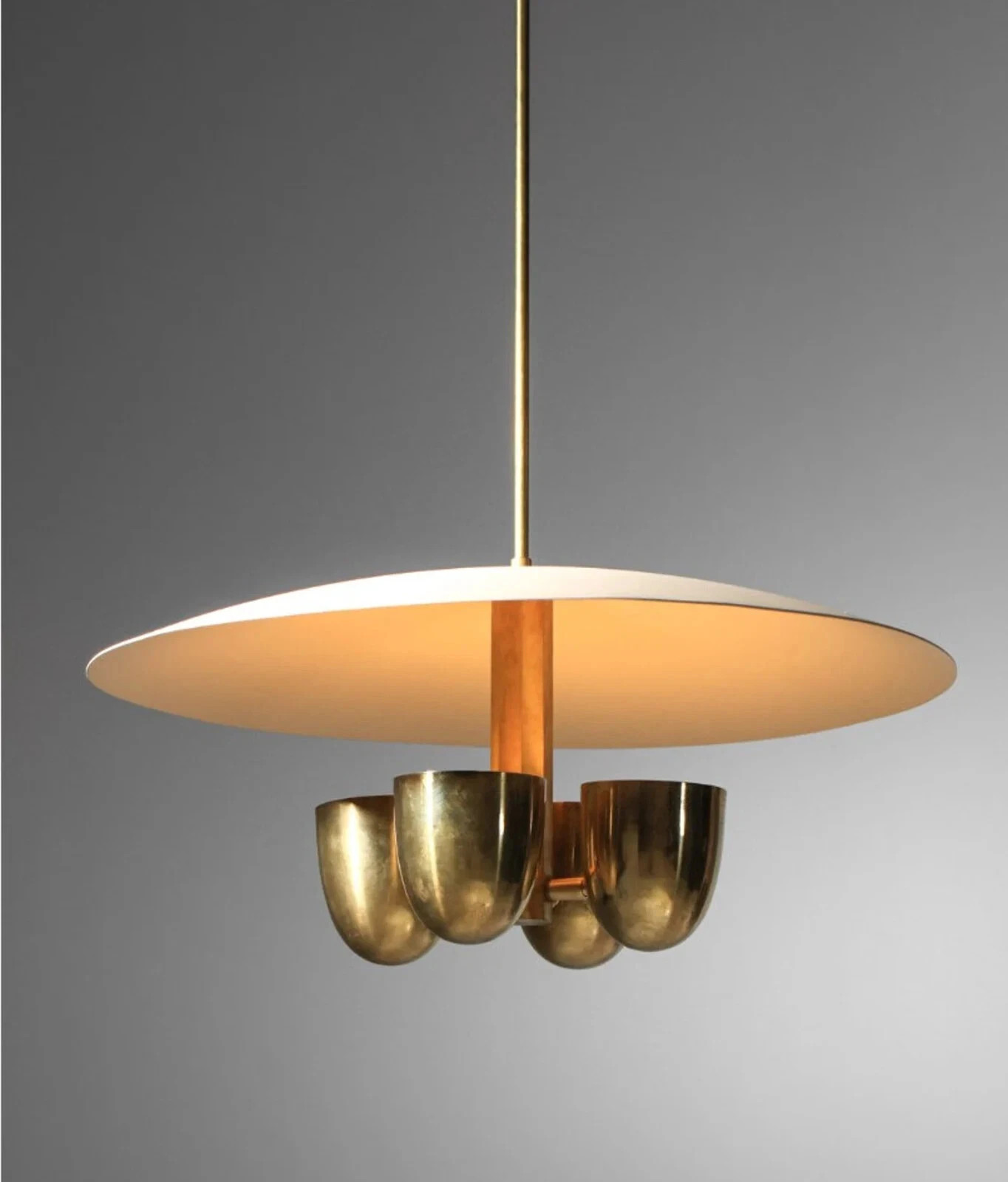Italian Mid Century Antique 4 Light Modern Raw Brass Pendant Sputnik chandelier | eBay US