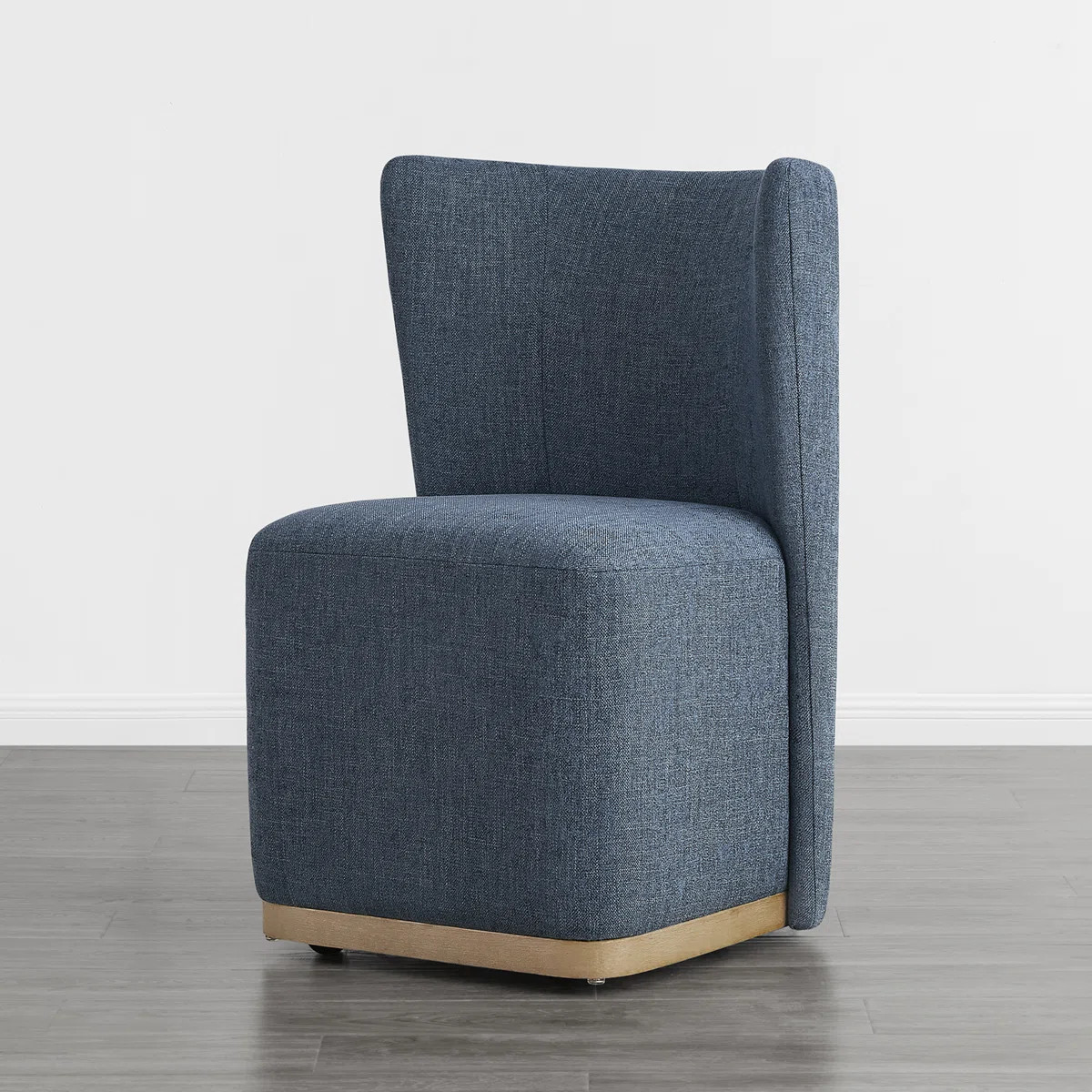 Geelt Upholstered Wingback Dining Chairs with Casters (Set of 2) | Wayfair North America
