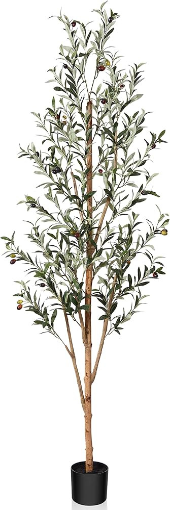 Kazeila Artificial Olive Tree 6FT Tall Faux Silk Plant for Home Office Decor Indoor Fake Potted T... | Amazon (US)
