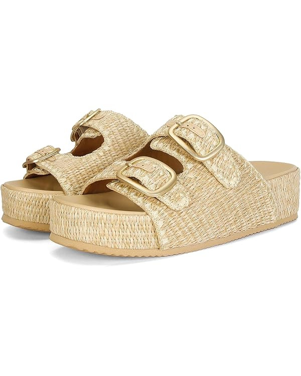 MICIFA Platform Sandals for Women Espadrille Wedges Summer Beach Sandals Comfortable Cute Woven S... | Amazon (US)