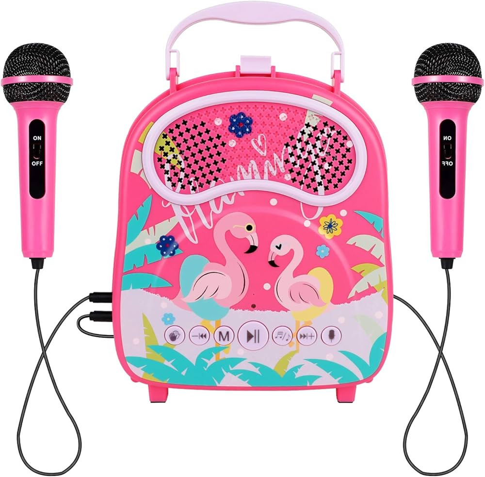 Karaoke Machine for Kids Two Microphones Toddler Singing Karaoke Speaker Voice Changer Portable A... | Amazon (US)