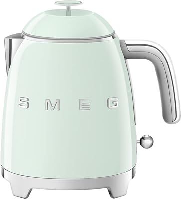 Smeg KLF03PGUS 50's Retro Style Aesthetic Electric Kettle with Embossed Logo, Pastel Green | Amazon (US)