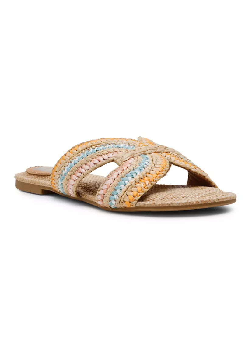 Geeya Woven Flat Sandals | Belk