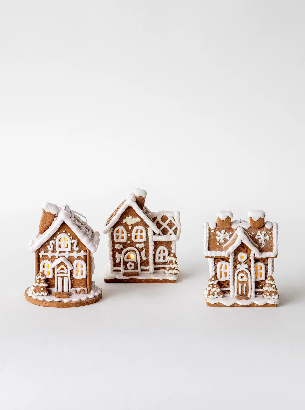 Lighted Gingerbread House Ornaments | House of Jade Home